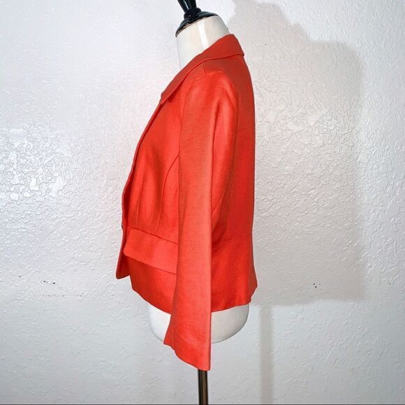 Banana Republic Bright Coral Linen Blend Jacket - Picture 5 of 8